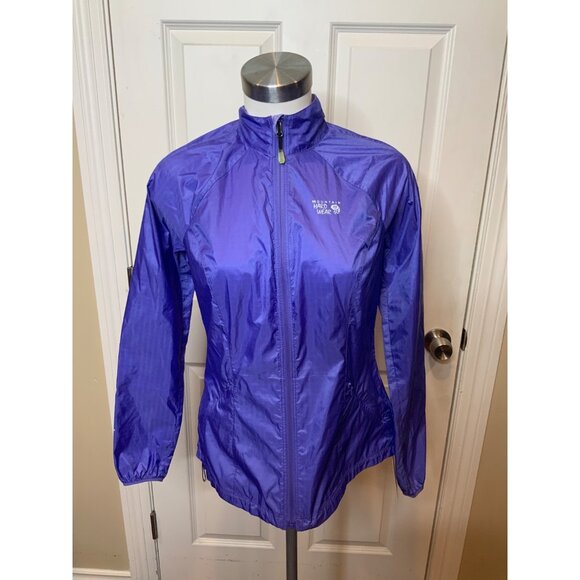 Mountain Hardwear Dark Purple Thin Zip-Up Windbreak Jacket, Size S - Picture 1 of 5